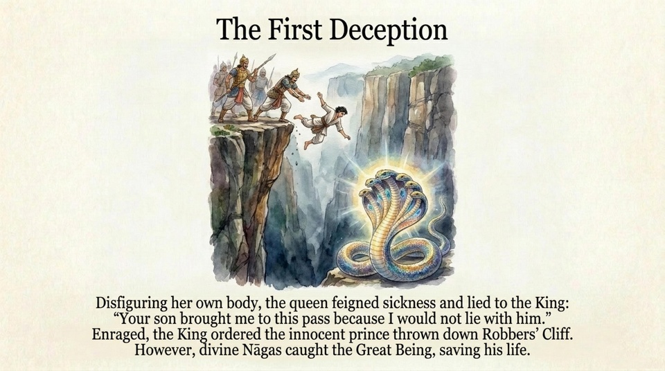 flung the Great Being down Robbers’ Cliff